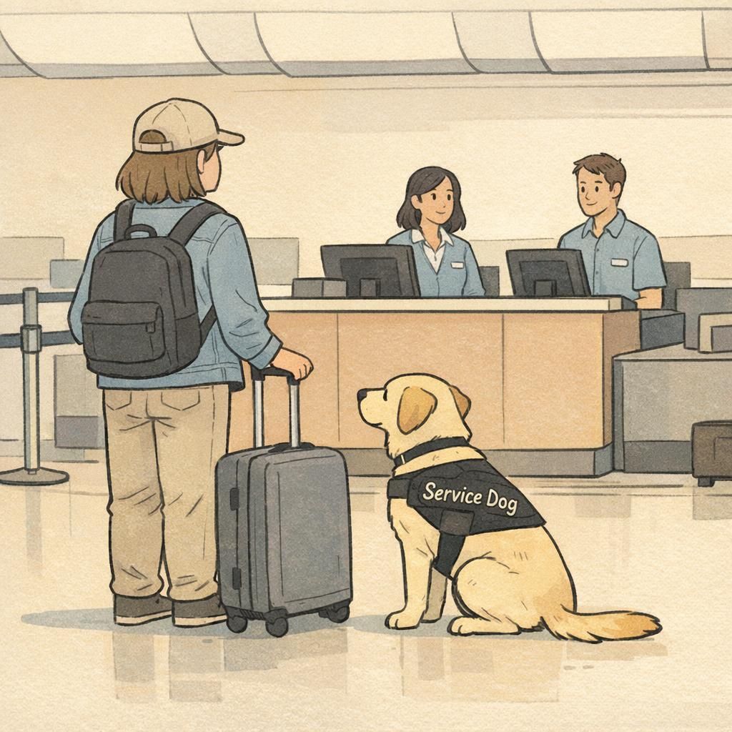Registering Service Dogs for Travel