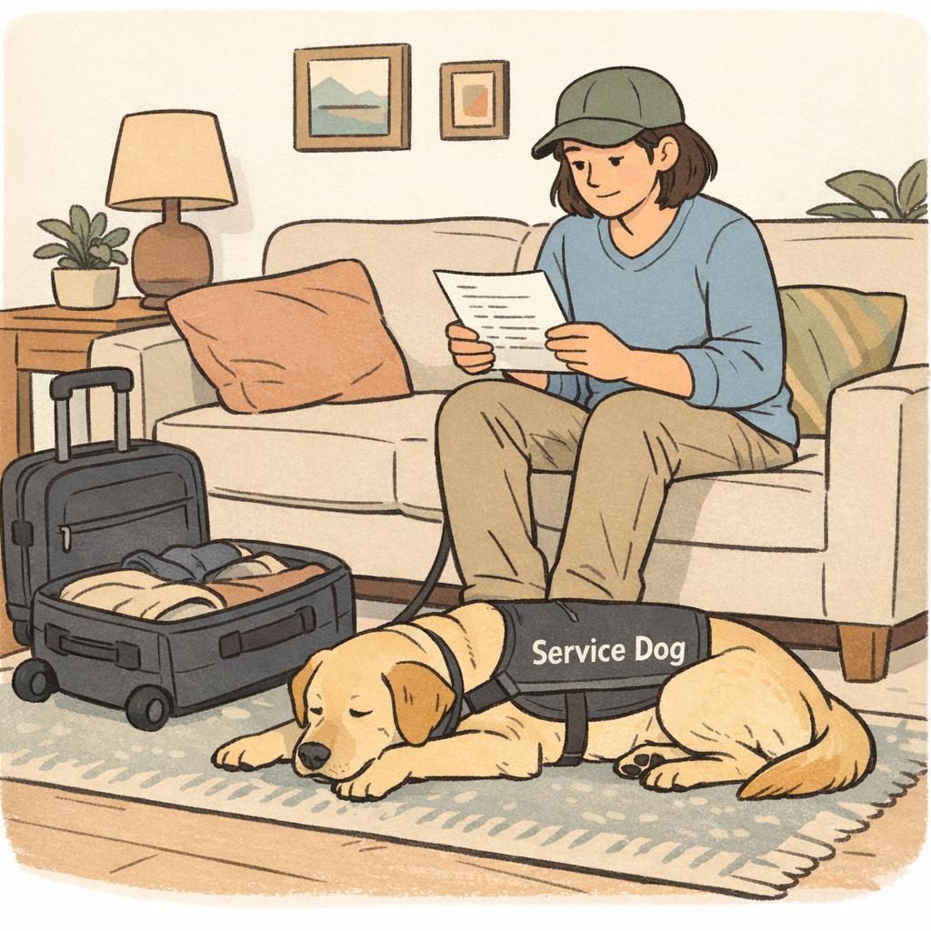 Preparing Service Dogs for Air Travel